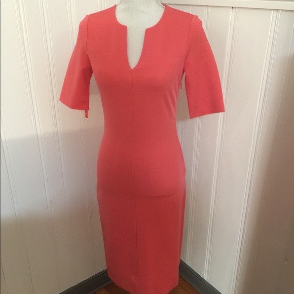 Diane Von Furstenburg Coral Dress Size 6 - Picture 2 of 8